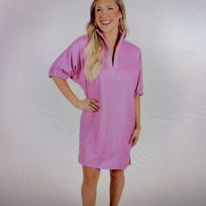 NWT Emily McCarthy pink poppy dress, XL